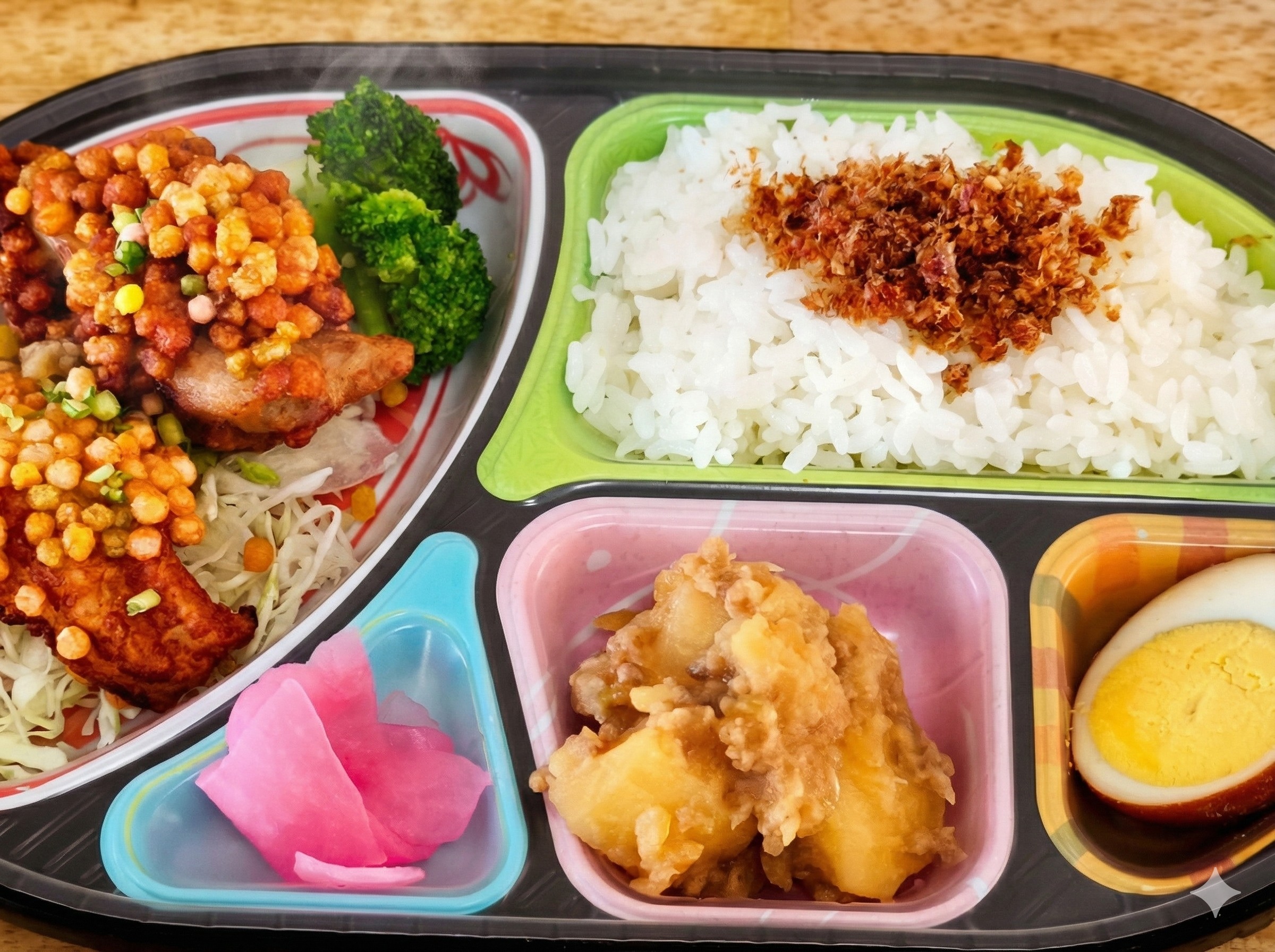 サン・スマイルのミニ弁当（ご飯120g・ワンコイン500円）